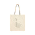 Romans 5:8 Patchwork Template Tote Bag